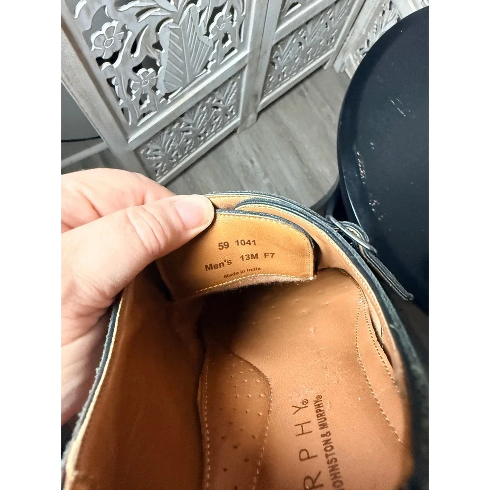 J. Murphy Johnston & Murphy Black Leather Double Monk Strap Shoes 13M 59 1041
